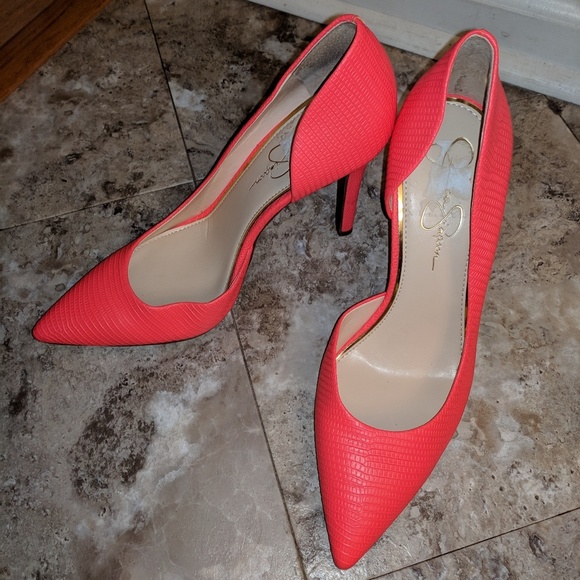jessica simpson hot pink heels